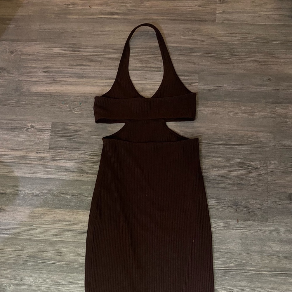 H&M Brown Ribbed Crop Dress - Picture 4 of 4